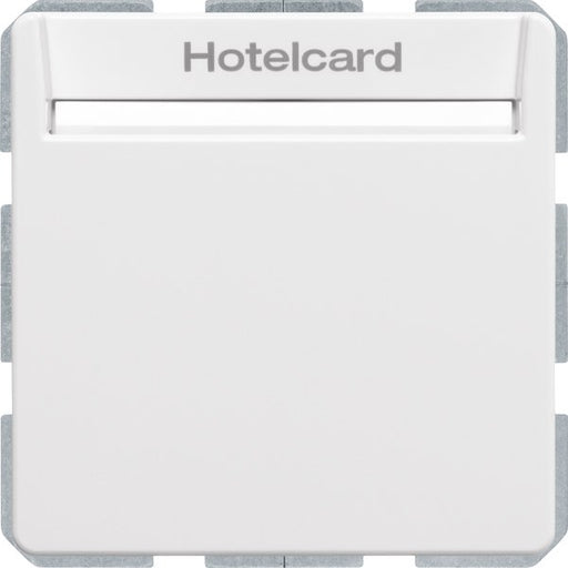 Berker - Taster Relais-Schalter Hotelcard 16406099 polarweiß samt
