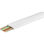 Goobay - Daten- und Kommunikationskabel Telefonflachkabel 100 m R. 93309 ws,8adrig