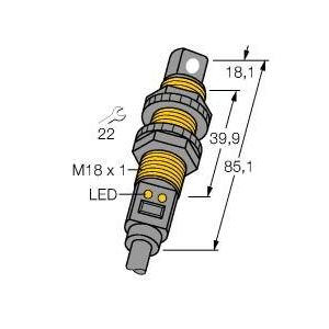 Turck - Ultraschall Taster Ultraschallsensor S18UIAR W/30