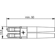 Telegärtner - LWL-Steckverbinder LC-Duplex Stecker 100007096 Multimode, Keramik