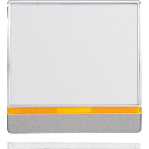 Berker - Abdeckung/Bedienelement für Installationsschalterprogramme Wippe alu/lack 16966084 mit 2 Linsen