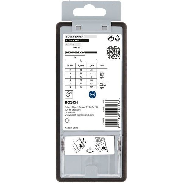 Bosch - Bohrer-Set PRO Metal HSS-G 2607010529 Spiralbohrer Set
