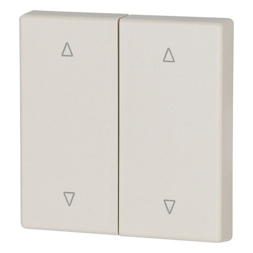 Eaton - Abdeckung/Bedienelement für Installationsschalterprogramme Wippe 2-fach CWIZ-02/52 creme glänzend Jalo