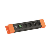 Bachmann - Mehrfachsteckdose Steckdosenleiste BM005938 4xUTE 1xSchalter 2m