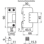 DEHN - Blitzstromableiter für Energietechnik Blitzstromableiter DB M 1 150 FM DEHNbloc M FM