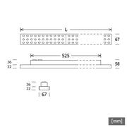 LTS Licht&Leuchten - Decken-/Wandleuchte LED-Anbauleuchte LUZ06-A 13.007.30 ws 3000K 60°weiß