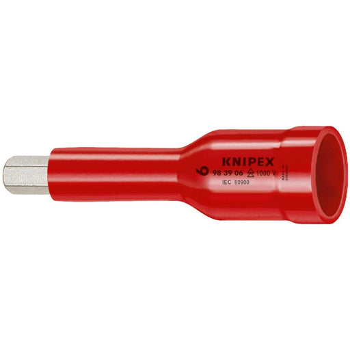 Knipex - Sechskant-Einsatz für Steckschlüssel Steckschlüsseleinsatz 98 49 08 Innensechsk. 75mm