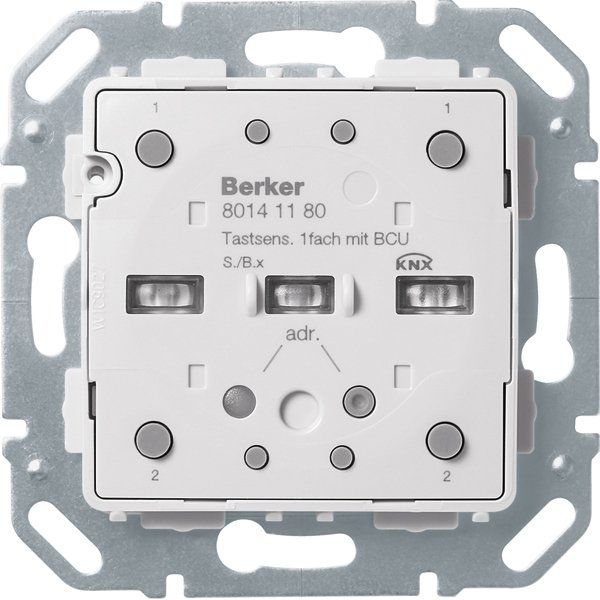 Berker - Bussystem-Tastsensor Tastsensor-Modul 1f. 80141180 m.BCU KNX