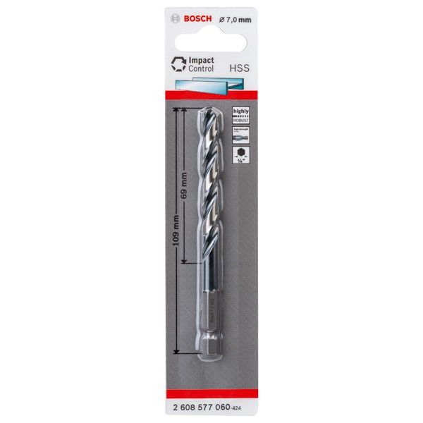Bosch - Bohrer HSS Spiralbohrer mit 2608577060 Sechskantschaft 7,0