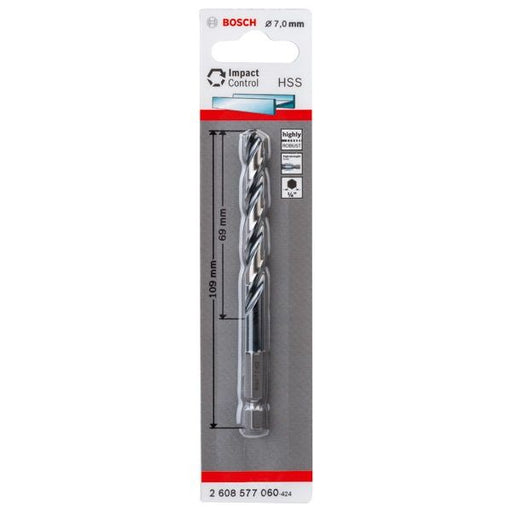 Bosch - Bohrer HSS Spiralbohrer mit 2608577060 Sechskantschaft 7,0