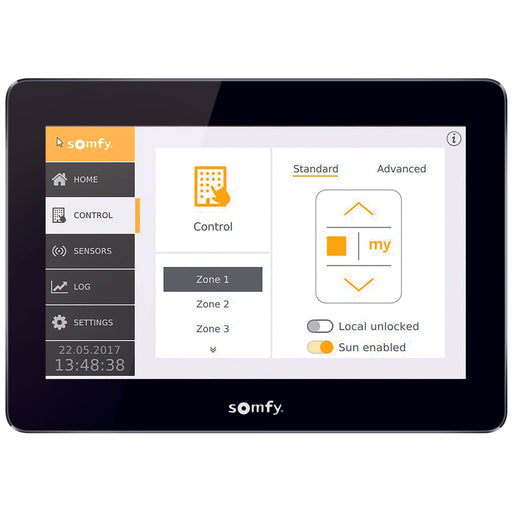 Somfy - Jalousiesteuerung Sonnenschutzsteuerung 1870474 TouchDispl.IB+ 4Zone