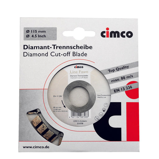 Cimco Werkzeuge - Trenn-/Schleifscheibe Diamanttrennscheibe 208712 D=150mm