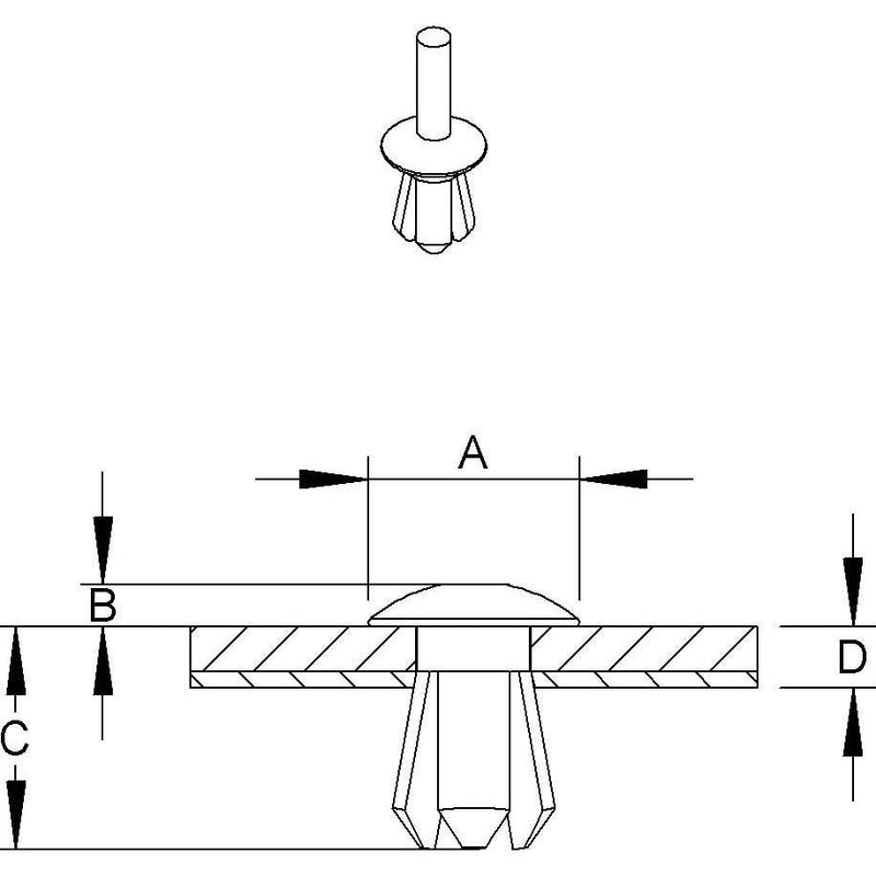 HKL - Spreizniet NIK5 D=5mm − 100 Stück