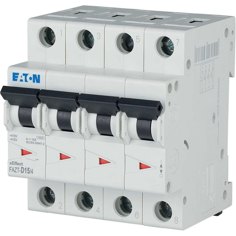 Eaton - Leitungsschutzschalter FAZT-D15/4 15A Charakt.: D