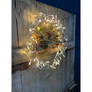 Hellum - Festbeleuchtung LED-Metallkranz 80-LED 577921 Durchmesser 30cm,ww