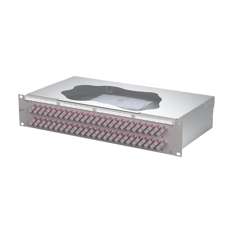 Metz Connect - Patchpanel LWL Patchfeld splice 150487BB48-E 48xSC-D OM4