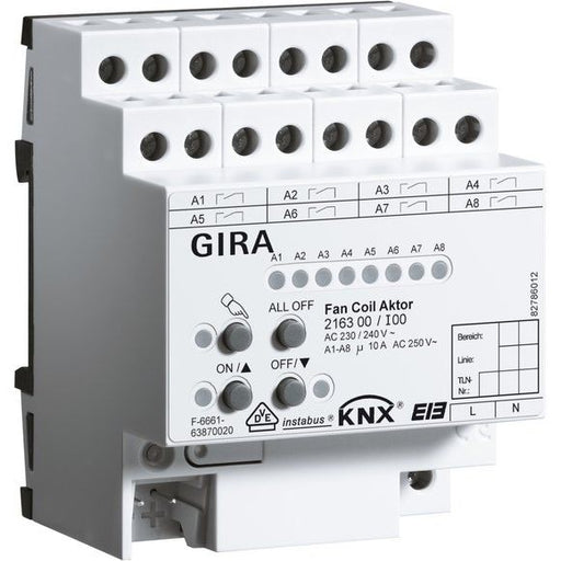 Gira - Bussystem-Schaltaktor Fan Coil Aktor KNX/EIB REG 216300