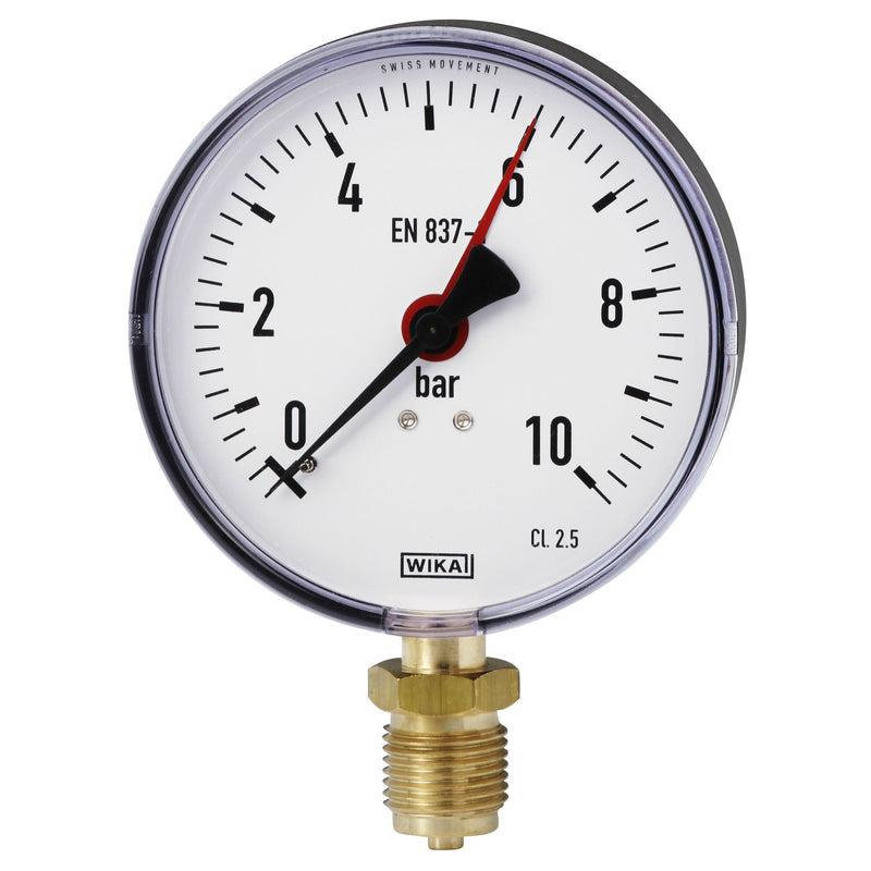 Wika Wiegand - Rohrfedermanometer Rohrfedmano 111.10.100 CU 9168192 60 bar G1/2B