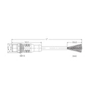 WAGO - Patchkabel Kupfer Industrie CANopen-/DeviceNet-Leitung 756-1403/060-100 5-polig,violett − 1 Stück