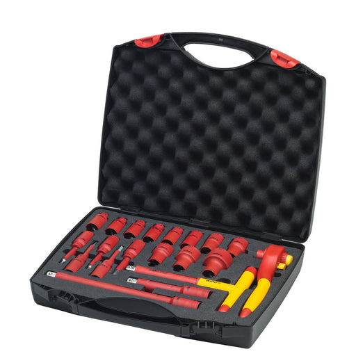 Wiha - Schraubenschlüsselset Ratschenschlüssel-Set iso. 7208NK2001 1/2" 20tlg. i.Koffer