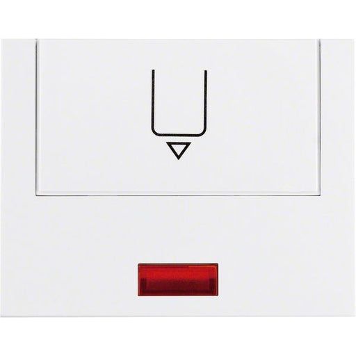 Berker - Abdeckung/Bedienelement für Installationsschalterprogramme Hotelcard-Schalteraufsatz 16417109 pws, m.Aufdruck