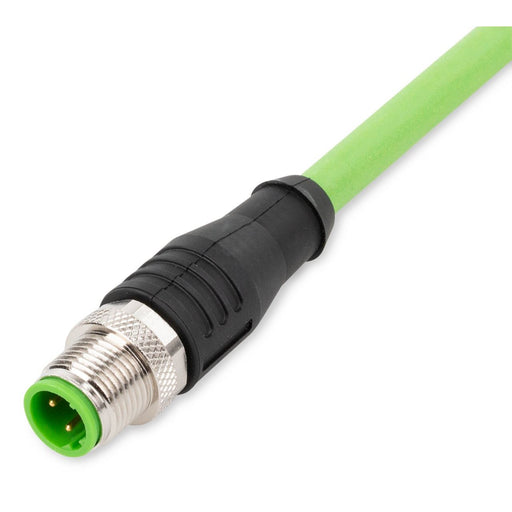 WAGO - Patchkabel Kupfer Industrie ETHERNET-Leitung M12D-St. 756-1201/060-020 axial,4-polig,grün − 1 Stück