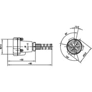 Telegärtner - I/O-Steckverbinder NF-Kabelstecker m.St. 100022933 POM-Rückteil