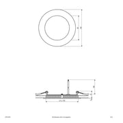 EVN Lichttechnik - Decken-/Wandleuchte LED Einbau Panel LPR 123 501 9W 350mA 4000K
