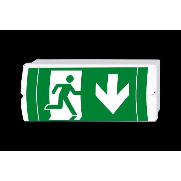 H1 - Sicherheitsleuchte Rettungszeichenleuchte Curved L CBS