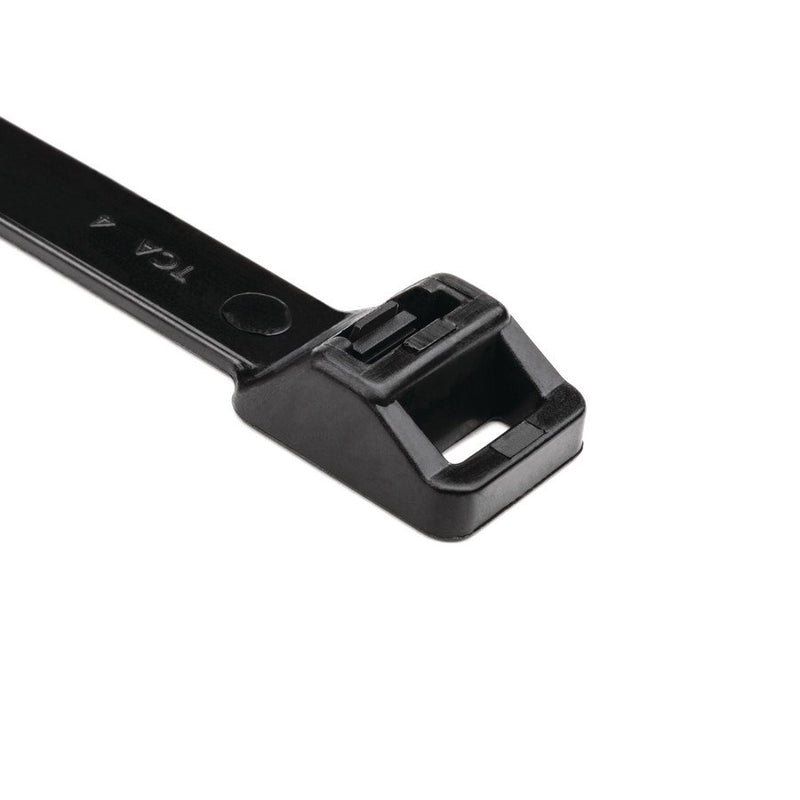 HellermannTyton - Kabelbinder Wiederöffnungsbinder RT250M-W-BK-Q1 − 25 Stück