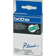 Brother - Schriftband Schriftbandkassette TC-701 BF.grün/DF.schwarz