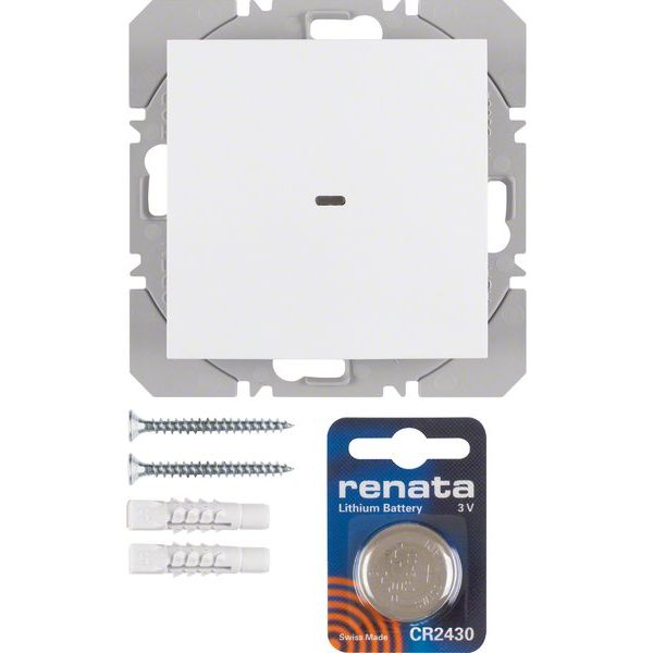 Berker - Bussystem-Hand-/Wandsender KNX-Funk Wandsender 1fach 85655288 polarweiß matt