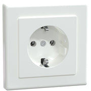 Merten - Steckdose SCHUKO-Steckdose aws/gl MEG2401-1425 volle Abdeckplatte