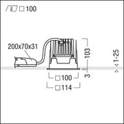 Zumtobel Group - Downlight/Strahler/Flutlicht LED-Downlight PANOS INF #60817523 4000K