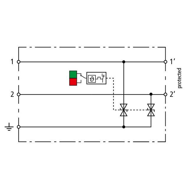 DEHN - Überspannungsableiter für Informations-/MSR-Technik Kompakter ÜS-Ableiter BCO CL2 E 48