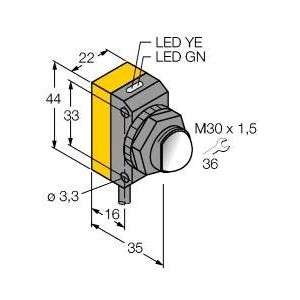 Turck - Einweg-Lichtschranke Opto-Sensor QS30ARX Einweglichtschranke