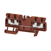 Weidmüller - Durchgangs-Reihenklemme Klemme A4C 2.5 BR PUSH IN, 2.5 mm² − 100 Stück