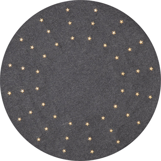 Star Trading - Festbeleuchtung LED-Baumteppich 607-09 grauer Filz, D 80cm − 4 Stück