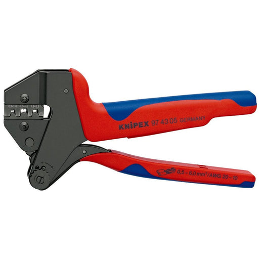 Knipex - Presswerkzeug Kabelschuhe/Verbinder, Aderendhülsen, Schirmanschluss Crimp-Systemzange 97 43 05 200mm