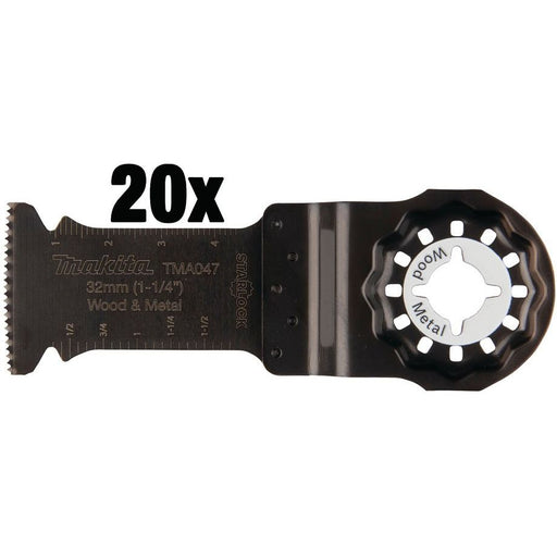 Makita - Blatt für Oszillierer Tauchsägeblatt B-64814-20 (VE20) 32mm TMA047