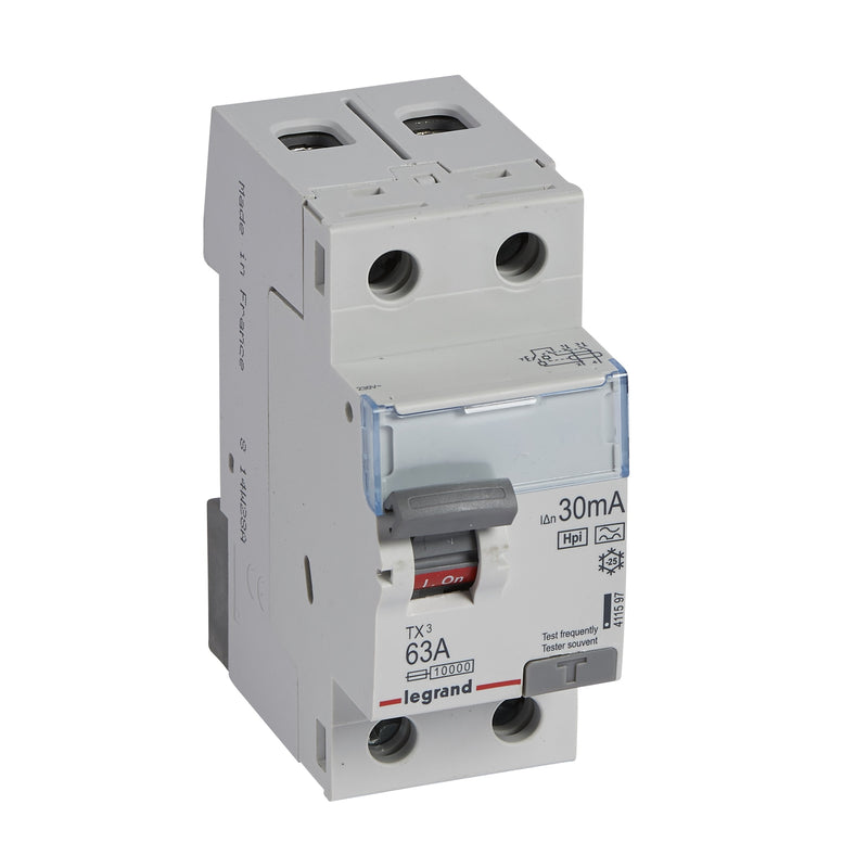 Legrand - Fehlerstrom-Schutzschalter Fehlerstromschutzschalter Legrand 411597 63A,2pol,30mA,230VAC
