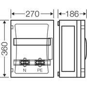 Hensel - Installationskleinverteiler Automatengehäuse FP 1211 12TE