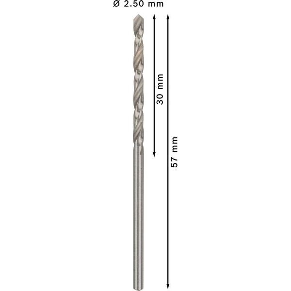 Bosch - Bohrer PRO Metal HSS-G 2608595053 Spiralbohrer 2,5 x
