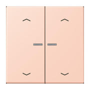 Jung - Abdeckung/Bedienelement für Installationsschalterprogramme Wippe mit Lichtleiter LC 102 KO5P 234 locre rouge clair