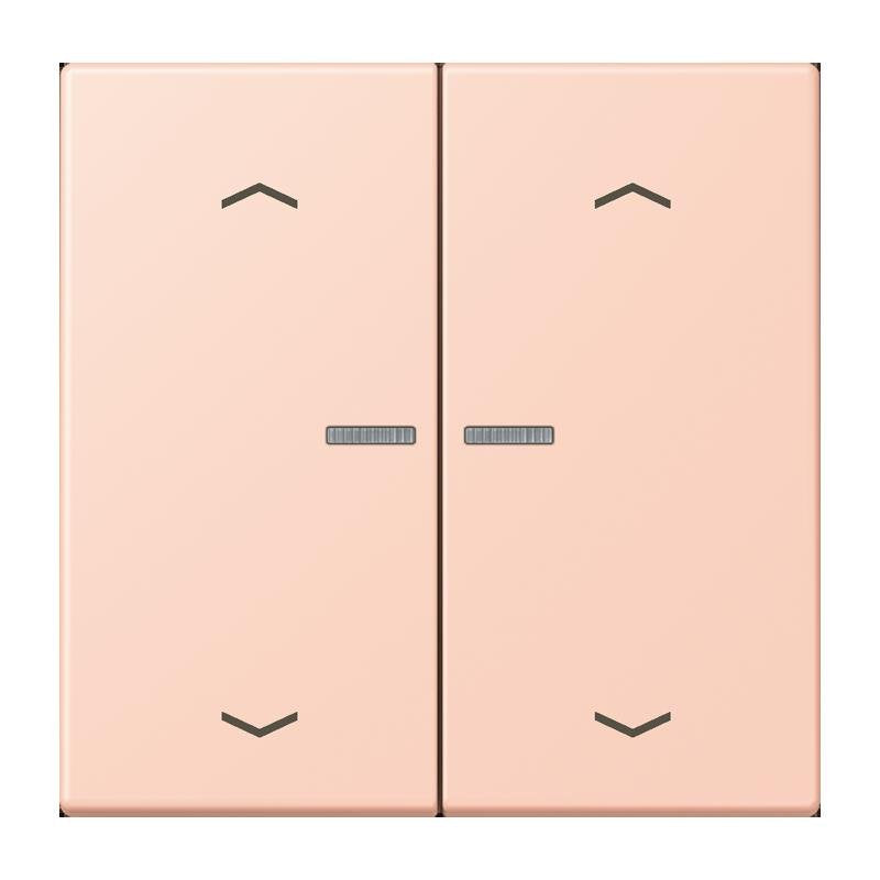 Jung - Abdeckung/Bedienelement für Installationsschalterprogramme Wippe mit Lichtleiter LC 102 KO5P 234 locre rouge clair