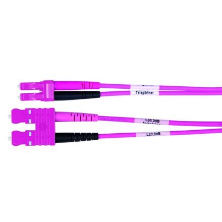 Telegärtner - Patchkabel LWL LWL-Duplex-Adapterkabel 100012123 violett, 1,0 m