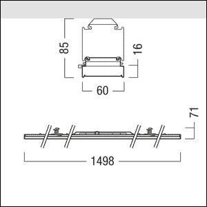 Zumtobel Group - Lichtleiste LED-Lichtbandleuchte TECTON DC #42190091 840