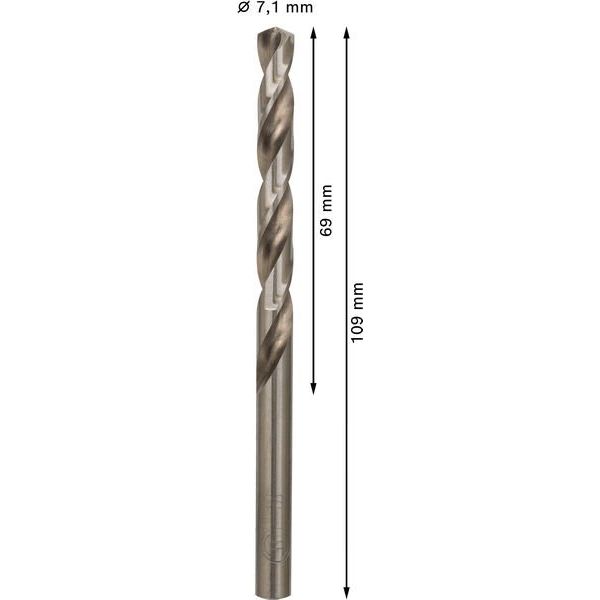 Bosch - Bohrer PRO Metal HSS-G 2608585501 Spiralbohrer 7,1 x