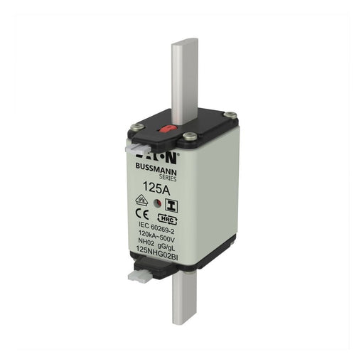 Eaton - Messersicherung Sicherungseinsatz Nieders. 125NHG02BI 125A AC 500V 120kA − 3 Stück
