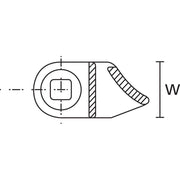 HellermannTyton - Befestigungssockel und -element für Kabelbinder Befestigungssockel SBH3 PA6.6 BK schwarz − 500 Stück